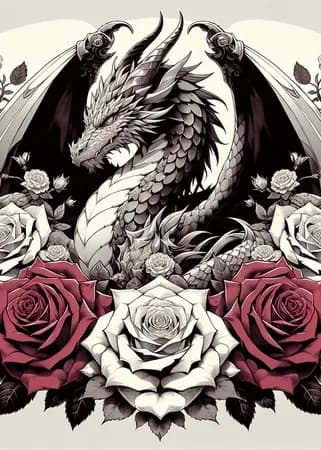 吸血竜の青い薔薇